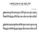 Téléchargez l'arrangement pour piano de la partition de Capelinha de melão en PDF